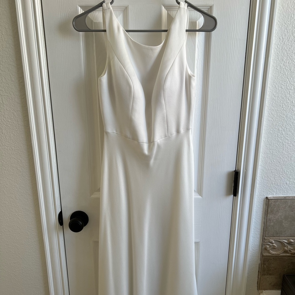 Jenny by Jenny Yoo Little White Dress - Size 2 - Worn once - Engagement Photo